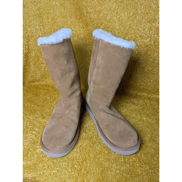 KOOLABURRA by UGG Women's Size 8 Chestnut Brown Suede Kinslei Winter Boots - Picture 3 of 11